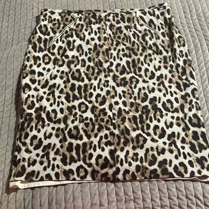 Cheetah print skirt